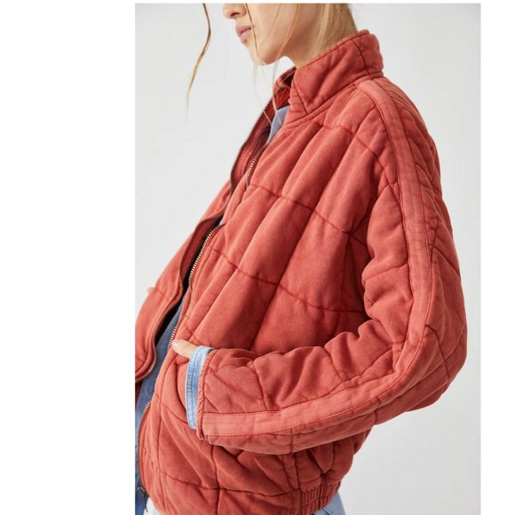 We the Free Dolman Sleeve Quilted Jacket - Myrrh - Picture 4 of 16